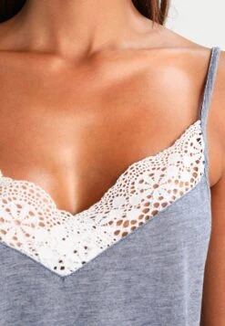 Anna Field SET - Nachtwäsche Set - Off-white/dark Blue -Anna Field 04e3d1816e4748b4a0e2b5863bfae2f9