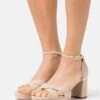 LEATHER - Plateausandalette - Beige 2 LEATHER - Plateausandalette - Beige -Anna Field 14874fb7a3704fde8e20002f98831cec