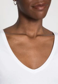 Anna Field 2 PACK - T-Shirt Basic - White/black -Anna Field 1510d7675ad442f7b88345589de446a2