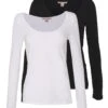Anna Field 2 PACK - Langarmshirt - Black/white 2 Anna Field 2 PACK - Langarmshirt - Black/white -Anna Field 21e9652f2985435da297ef3f4e9c3b4a