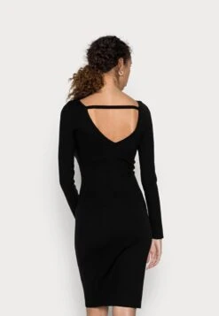 Anna Field OFFENER RÜCKEN BODYCON MINI STRICKKLEID - Etuikleid - Black -Anna Field 25fed224e72345b8b83ced82993358f5 1