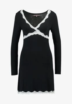 Anna Field HEIDI LONG SLEEVES VISCOSE NIGHTDRESS - Nachthemd - Black 12 Anna Field HEIDI LONG SLEEVES VISCOSE NIGHTDRESS - Nachthemd - Black -Anna Field 32fa00dfae104f94a6dcda686bd2fdf8