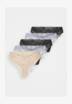 Anna Field 5 PACK - String - Schwarz/weiß/nude -Anna Field 34d7250c8ead4825b32f0909bfee55fb