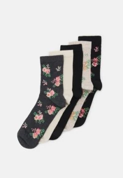 Anna Field HEART ANKLE 8 PACK - Socken - Black/grey -Anna Field 758b5443cf5b49d3b2cfe5eac33feb1a