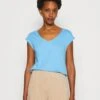 Anna Field T-Shirt Basic - Blue 2 Anna Field T-Shirt Basic - Blue -Anna Field 7e1fe3b0374a464c908e5249c9915e1f