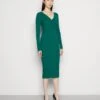 Anna Field V AUSSCHNITT BODYCON MIDI STRICKKLEID - Etuikleid - Green -Anna Field 807e838c754e4ea180d59884c86923e3