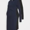 2 PACK NURSING DRESS - Jerseykleid - Dark Blue/black -Anna Field 8fdbbe96b7e5442499339809df487dbe