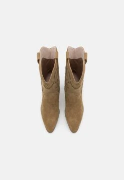 Anna Field LEATHER - Cowboy-/Bikerstiefelette - Khaki -Anna Field a0eb052d2e31427c964205fc36ec1754