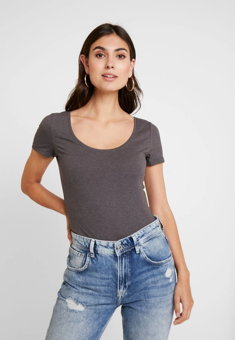 Anna Field 3 PACK - T-Shirt Basic - White/black/dark Grey 4 Anna Field 3 PACK - T-Shirt Basic - White/black/dark Grey – Bild 2