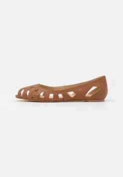 Anna Field LEATHER - Peeptoe Ballerina - Cognac -Anna Field a575b04f9f824218a17e07d1a724fa33