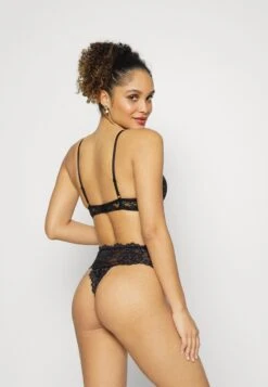 Anna Field 5PP HIGH RISE LACE THONG - String - Black -Anna Field cc6ce3dcb90042069d6fa0a1614ccbd7