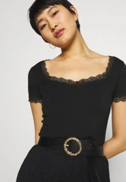 Anna Field T-Shirt Basic - Black -Anna Field f3bb6e1636aa46fe80ac585f9e98b5dc