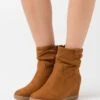 Anna Field WINTER BOOT - Keilstiefelette - Cognac